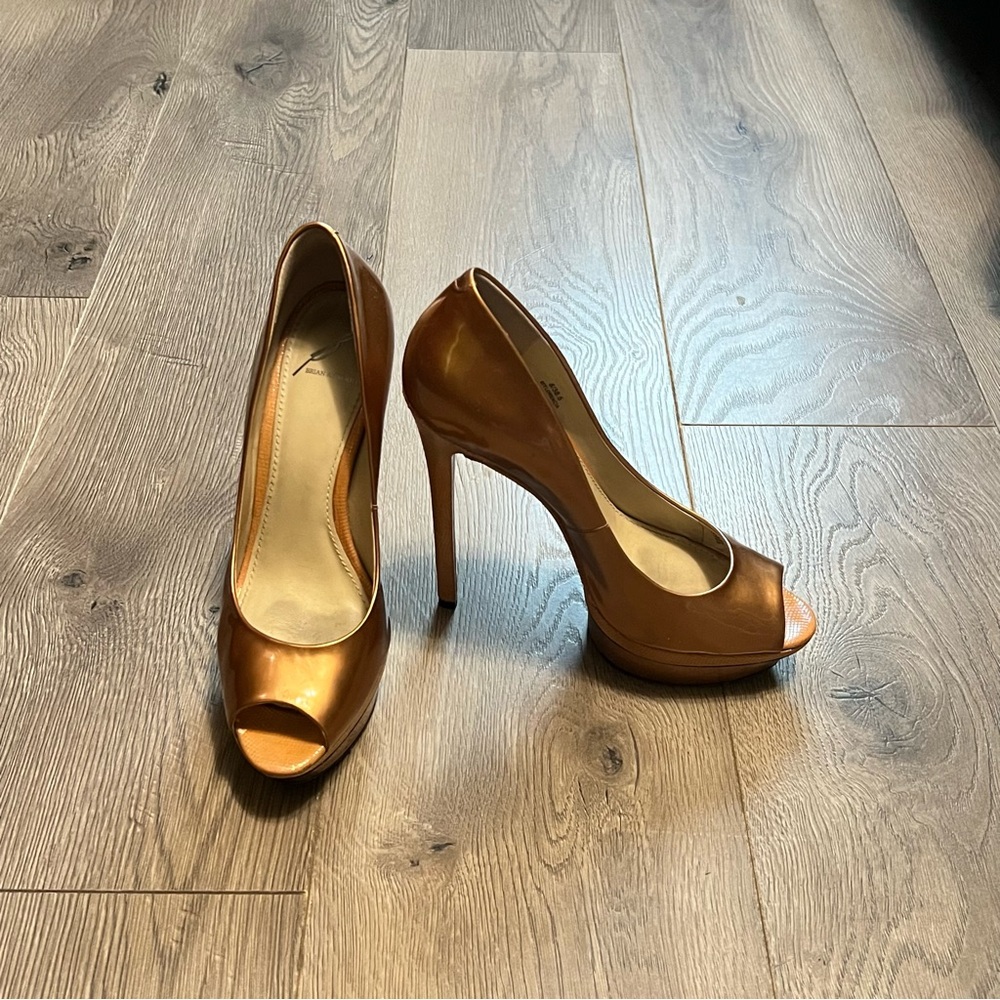 Brian Atwood peep tow platform pumps - Picture 2 of 8